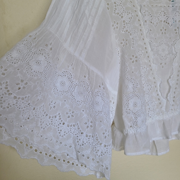 ☆NWT white boho top from American eagle☆ - Picture 3 of 6